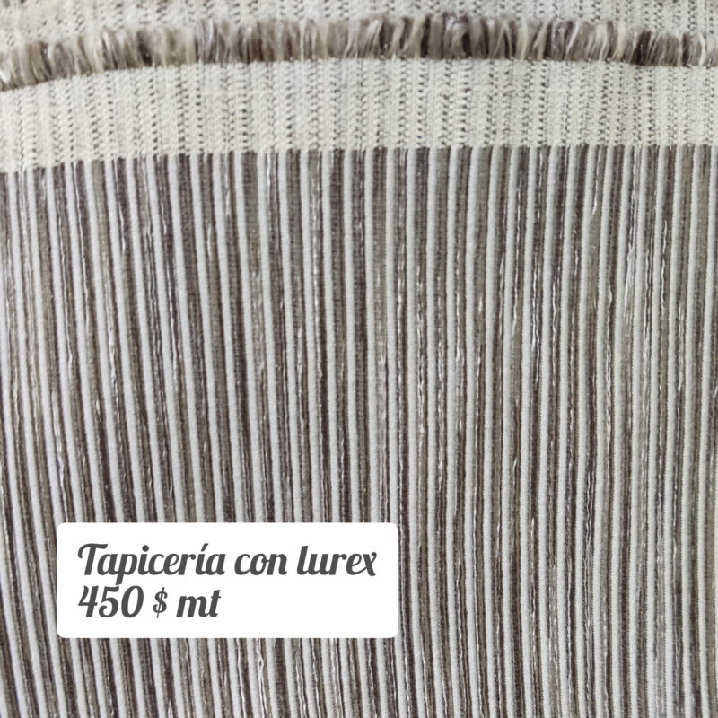 Tela de tapicería con lurex (mt)