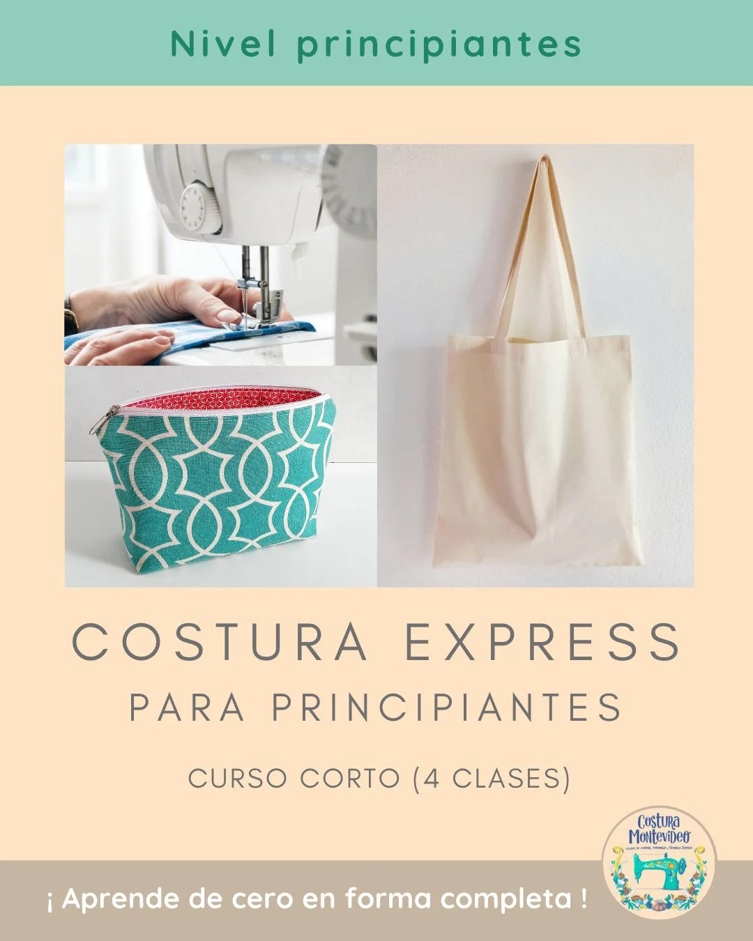 Costura Express para principiantes (4 clases)