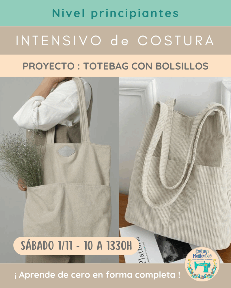 Intensivo: Cartera Totebag con bolsillos