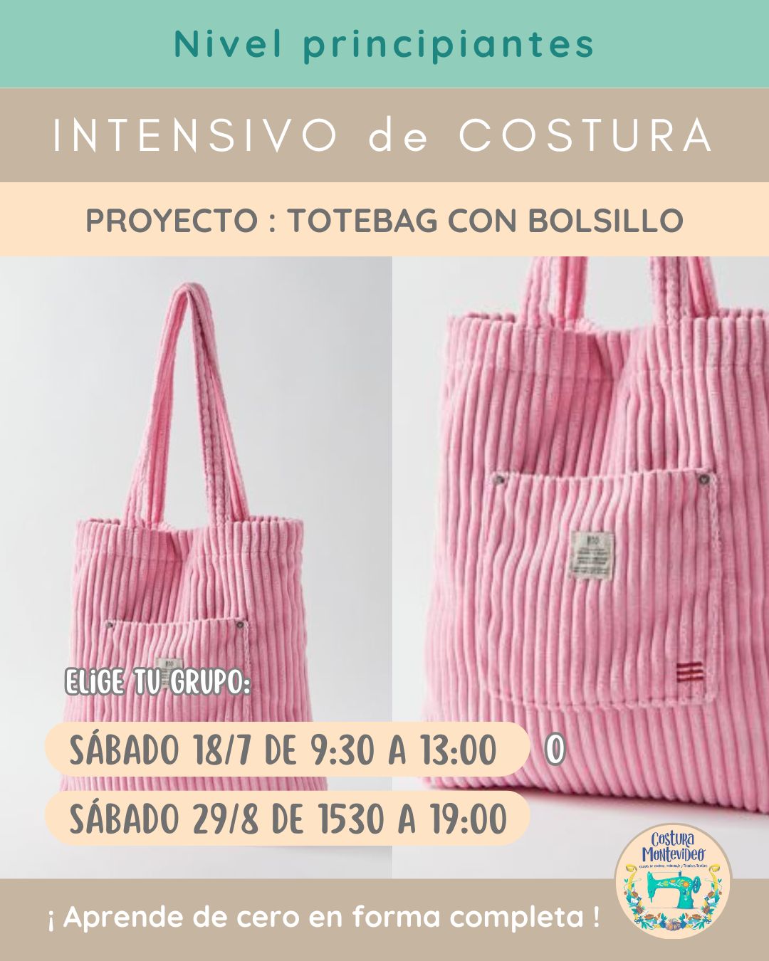 Intensivo: Totebag con bolsillo