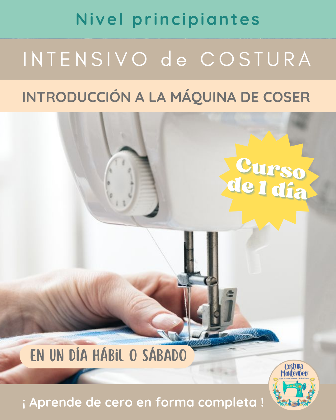 Intensivo: Introducción a la máquina de coser