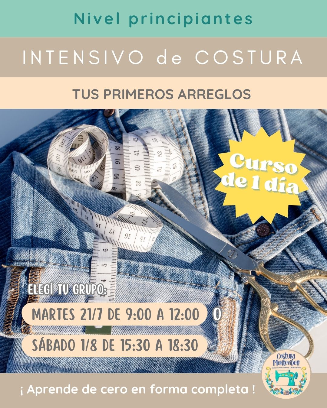 Intensivo: Arregla tu propia ropa
