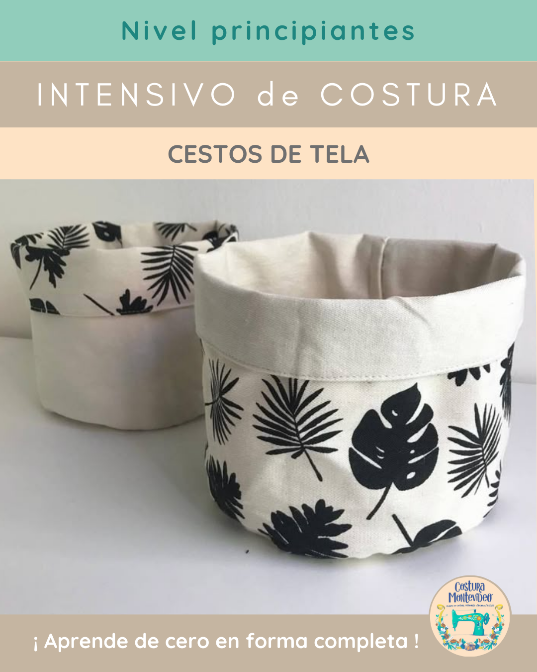 Intensivo: Cestos de tela (Agenda abierta)